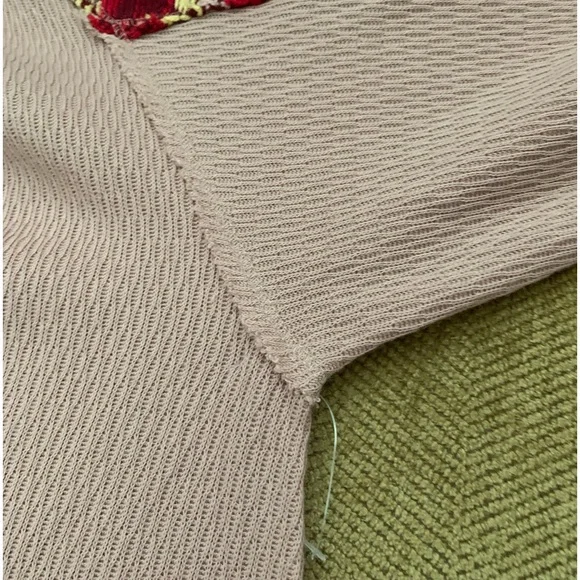 NWOT Free People Rainbow Dreams Sweater Swit Top Arizona Sands Pink Sma… - Picture 9 of 9